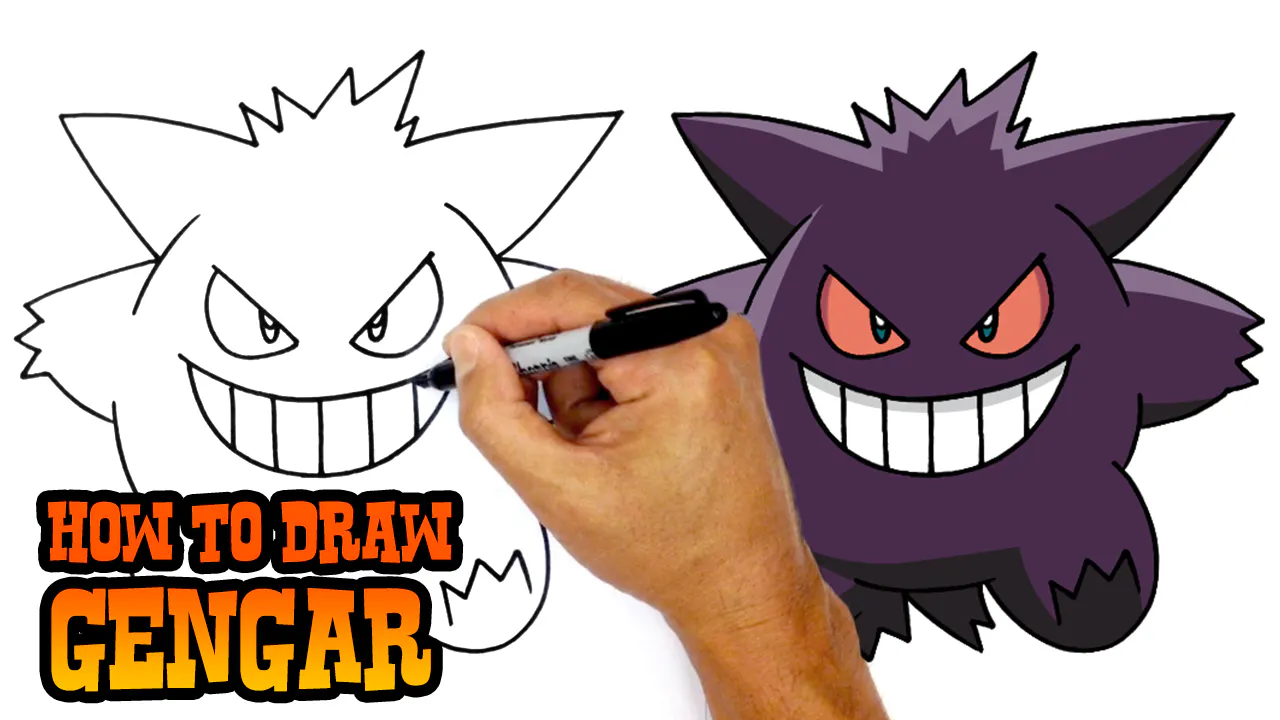 How To Draw Gengar Pokemon C4K ACADEMY how-to-draw-gengar-pokemon-c4k-academy